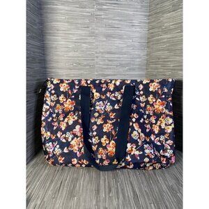 Vera Bradley Womens 22178-J83 Tote Bag Blue‎ Floral Square Lightweight Zipper